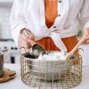 Person Preparing Soy Wax For Candle