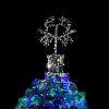The top of the Ullapool creel tree, which instead of a star, is a crab. This Xmas tree is part of the community Christmas decorations that go up each year.